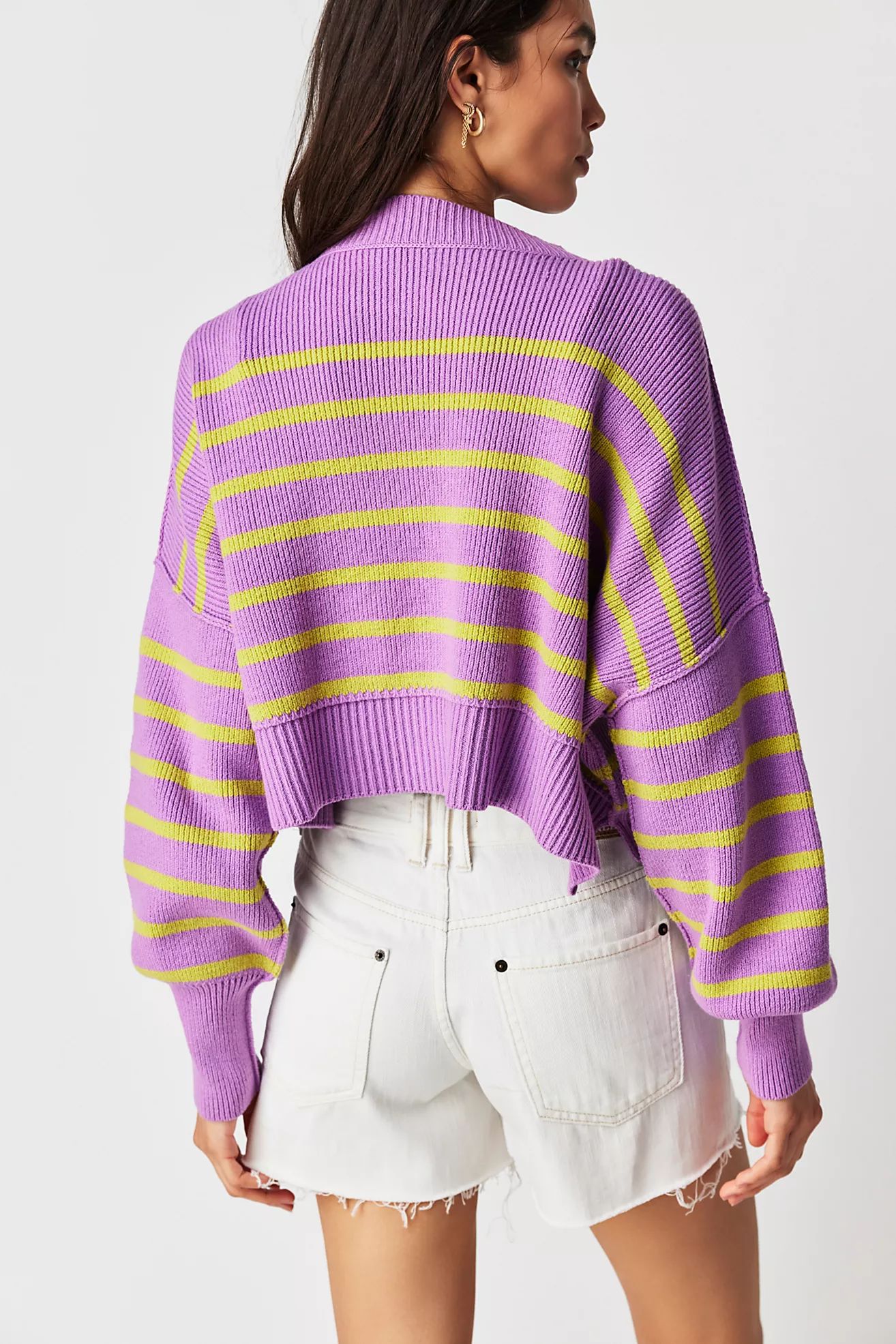 Easy Street Stripe Crop Pullover | Free People (Global - UK&FR Excluded)