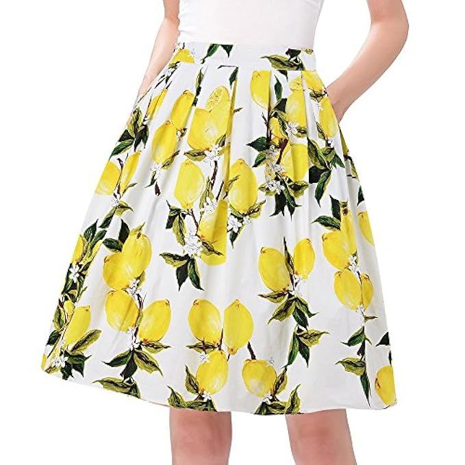 Taydey A-Line Pleated Vintage Skirts for Women | Amazon (US)