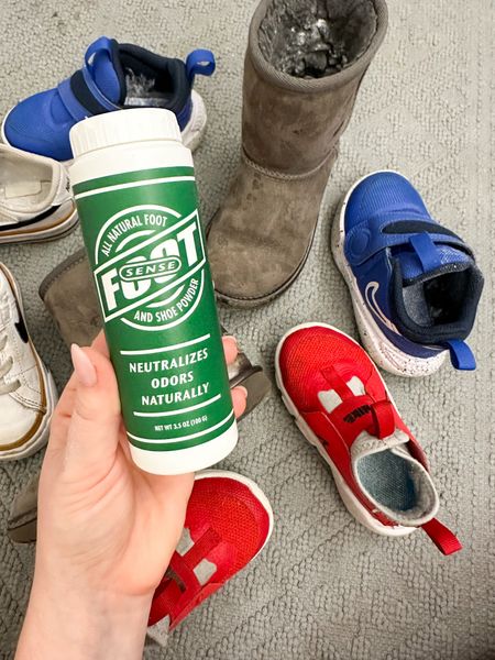 save your soles! this shoe powder is a must if you have kids – it’s a natural shoe deodorizer powder, just tap some in the soles whenever they start to stank

#LTKfamily #LTKshoecrush #LTKkids