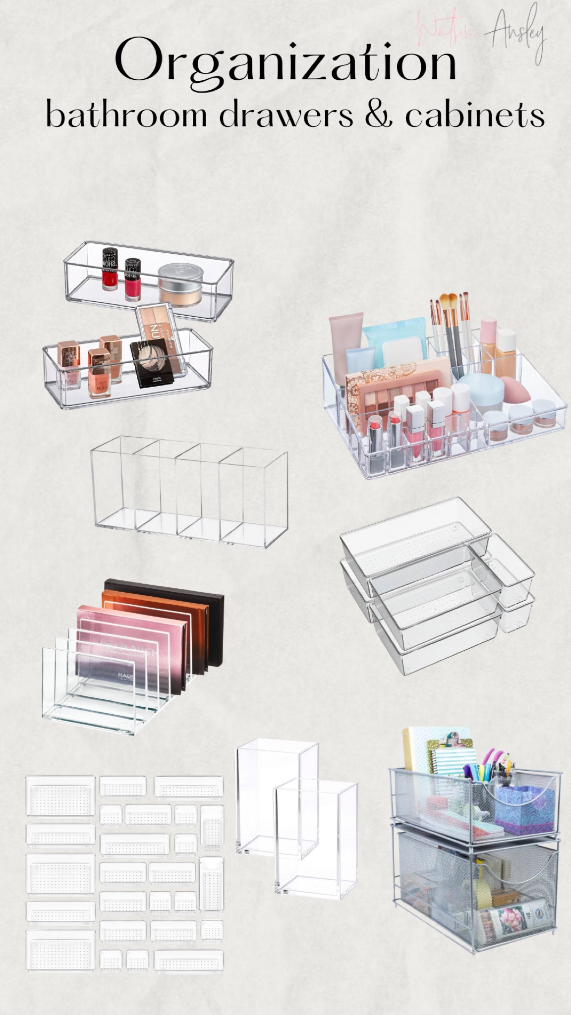 Shop bathroom organization containers below. These are some of my favorite go-to’s to keep my items tidy and easy to access!

Click below to shop!

Organization | beauty | tidy | neat | clean up | dividers | organizers | acrylic | clear | make up brushes | makeup brush holder | bathroom | sink | 

#LTKFindsUnder50 #LTKBeauty #LTKHome