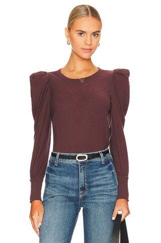 Nation LTD Romy Modest Top in Garnet from Revolve.com | Revolve Clothing (Global)