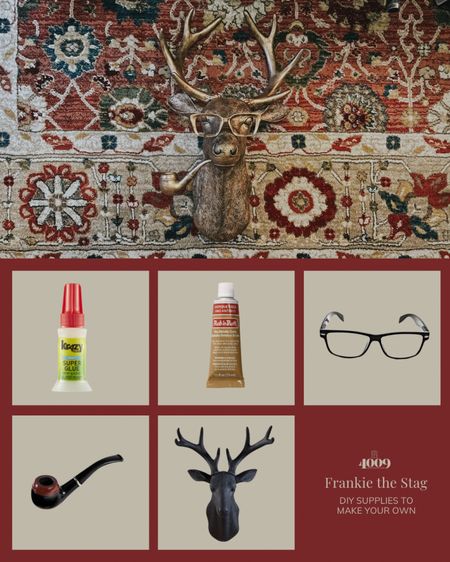 Frankie the Stag DIY supplies. 

I found the original Frankie the stag online for anywhere from $300-$700. I loved him so I decided to make my own! You can too for under $50. It’s a super easy DIY  

#LTKhome #LTKstyletip