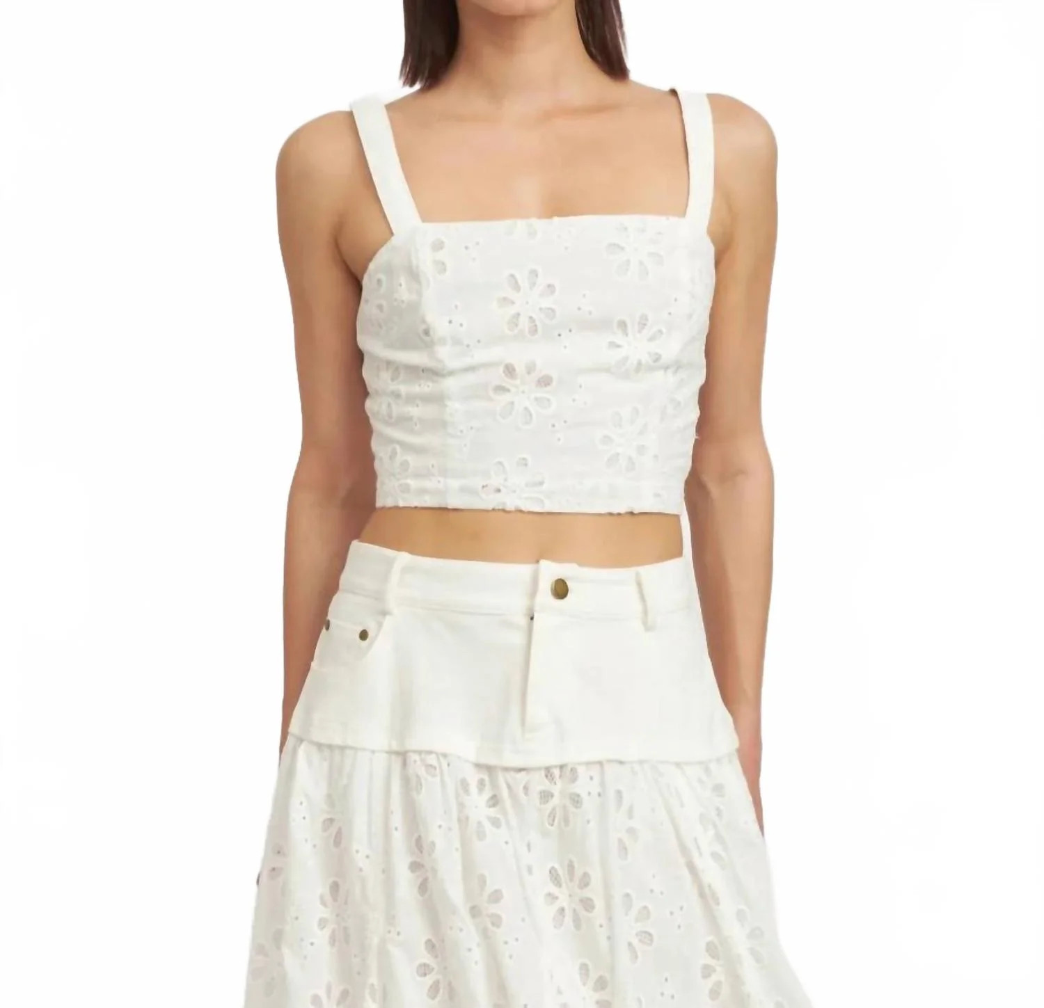 Adina Top In Off White | Shop Simon
