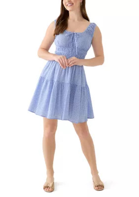 Oak & Trellis Women's Keyhole Neck Mini Dress | Belk