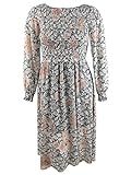 Avec Les Filles Women's Long Sleeve Floral Dress with Smocking, Blush Multi, 12 | Amazon (US)