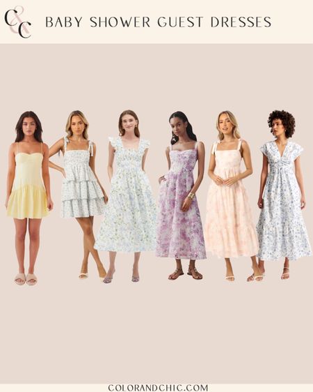 Baby shower guest dresses including all different styles and designs! Perfect for baby showers, gender reveals or spring outfits 

#LTKstyletip #LTKbaby #LTKSeasonal