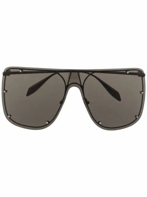 Alexander McQueen Eyewear oversized-frame Sunglasses - Farfetch | Farfetch Global
