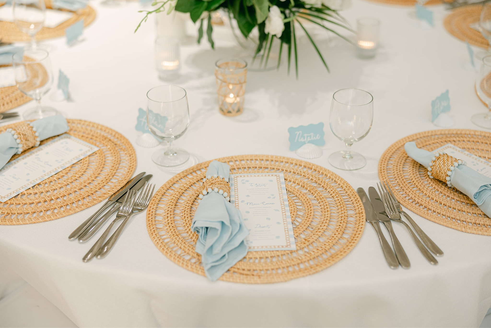 Beach Wedding Tablescape 

#LTKTravel #LTKWedding #LTKParties
