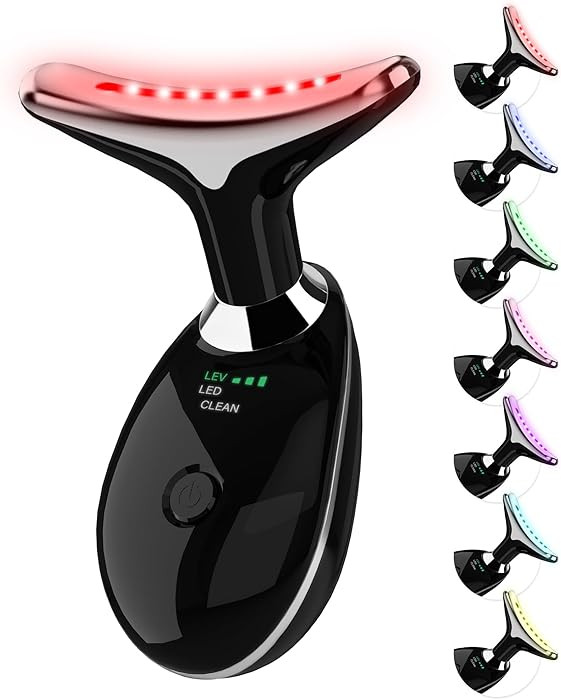 Red Light Therapy for Face, 7 Color LED Facial Light Therapy Wand for Skin Care at Home Blue Ligh... | Amazon (US)
