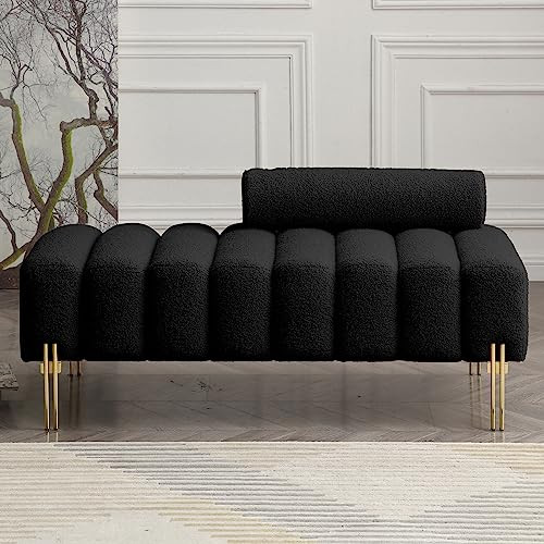 NIOIIKIT 53.2" Loveseat Sofa Couch with Adjustable Backrest, Accent Sofa | Amazon (US)