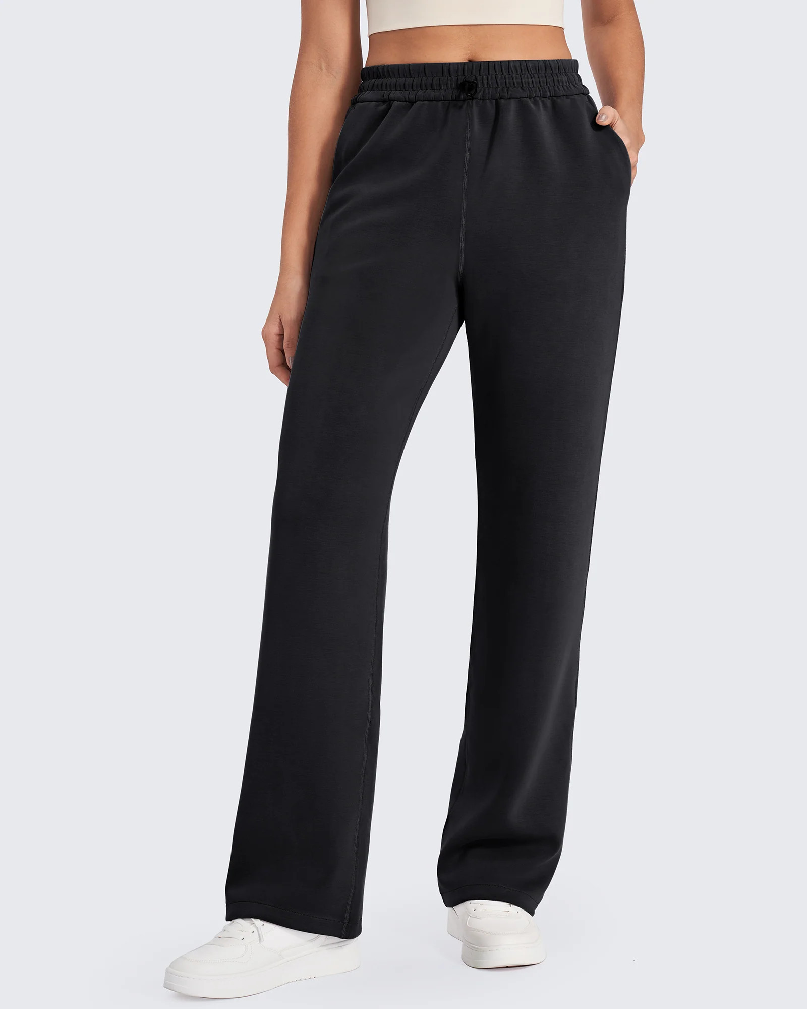 Smoofit Mid-Waist Wide Leg Sweatpants | g4free activewear