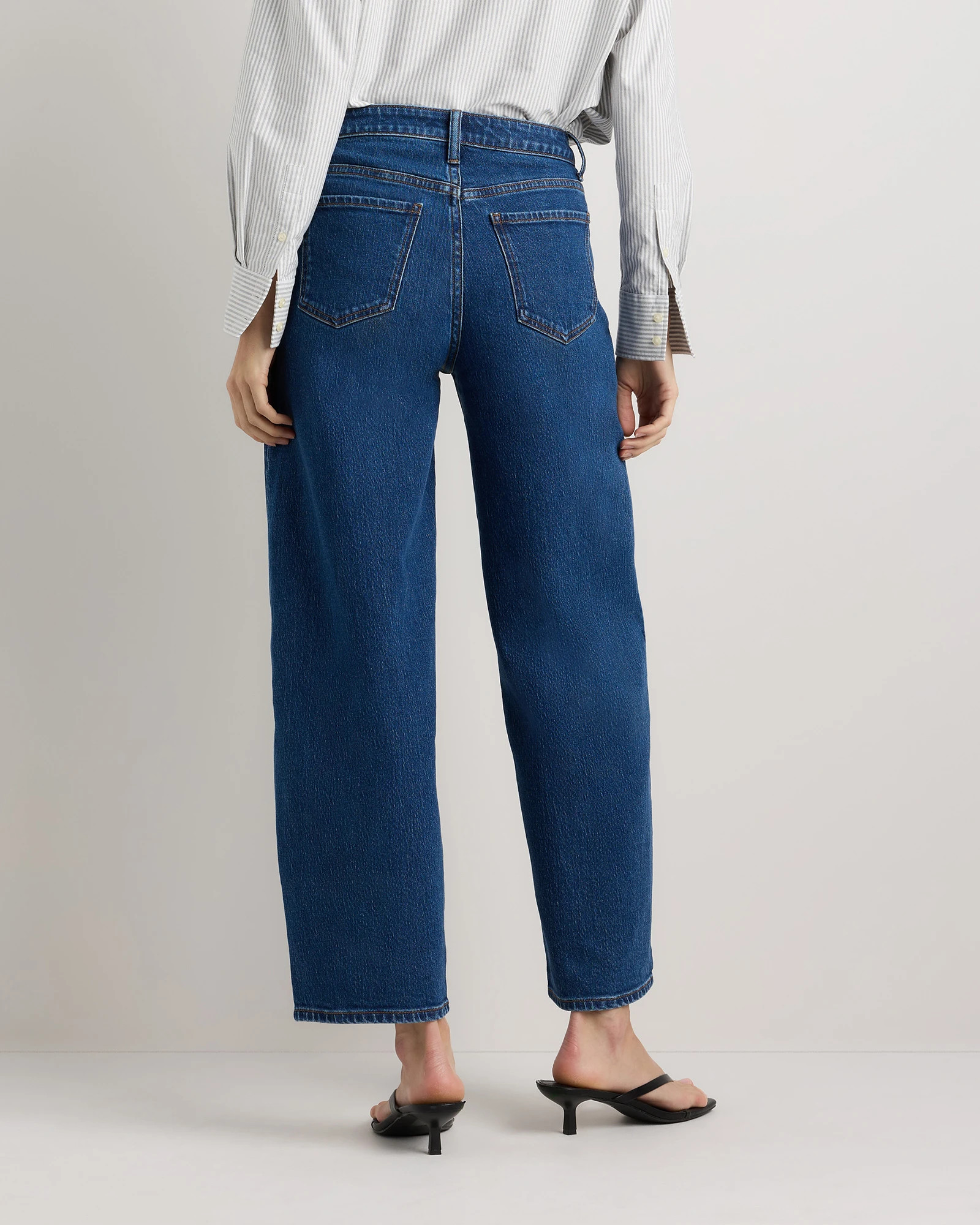 Bella Stretch Barrel Jeans | Quince