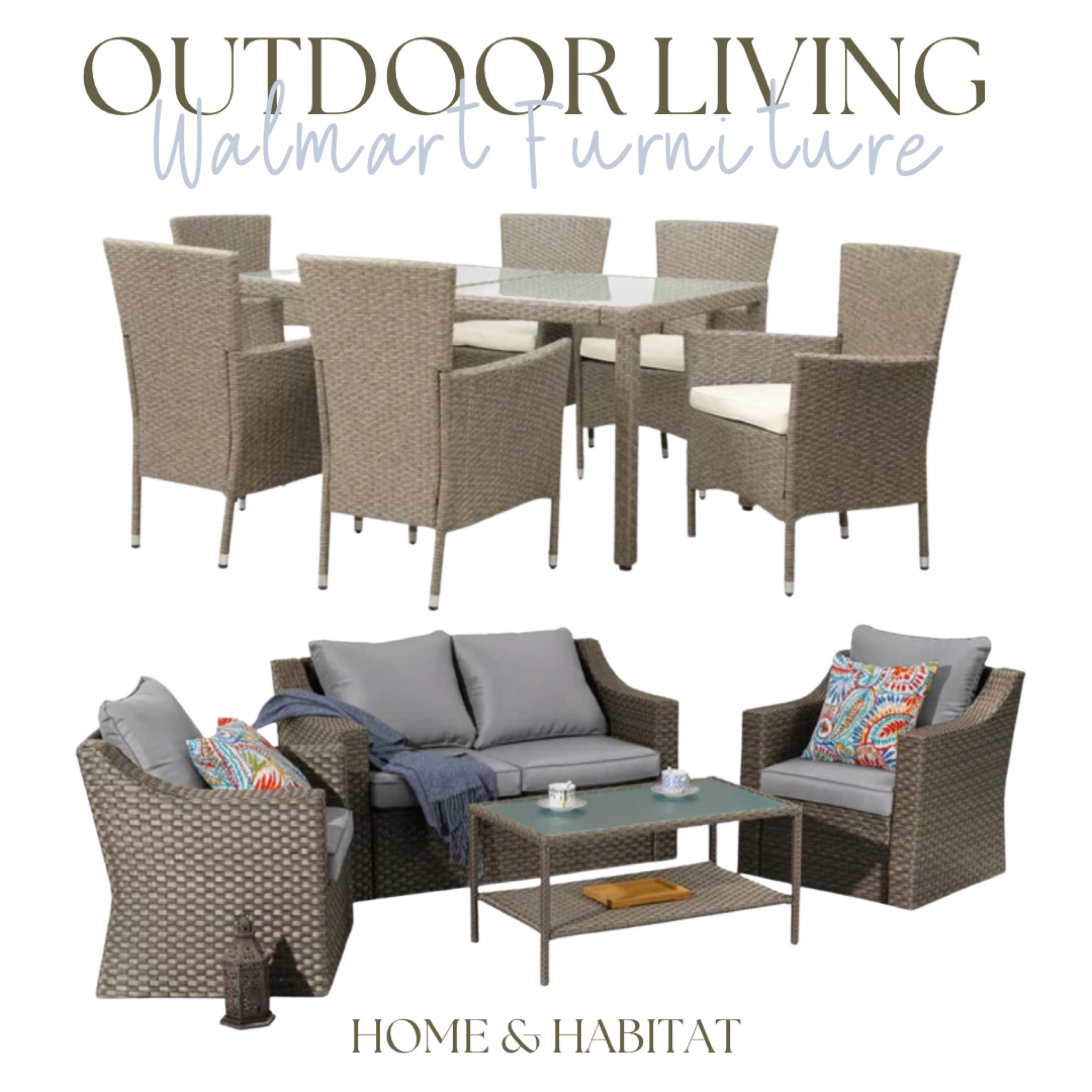Outdoor wicker furniture set from Walmart

#LTKhome #LTKSeasonal #LTKsalealert