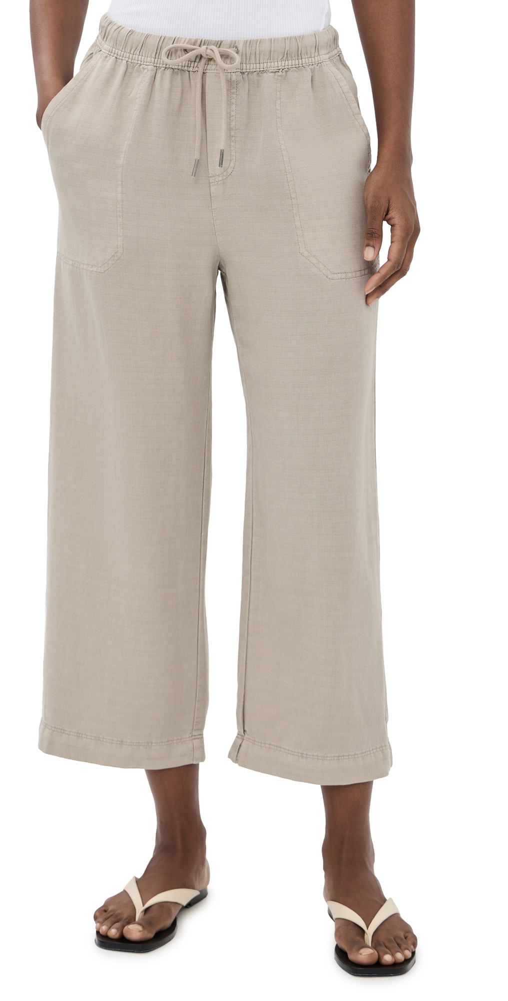Splendid Angie Crop Trousers Fawn XL | Shopbop