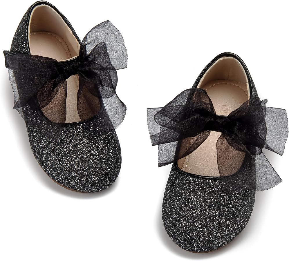 THEE BRON Toddler Girls Dress Shoes Ballet Mary Jane Flats Princess Costume Shoes | Amazon (US)