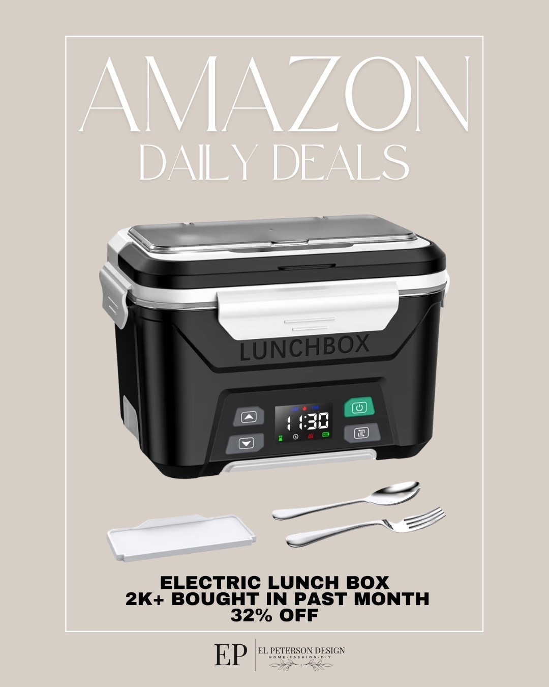 Amazon Daily Deals
Electric lunch box 


#LTKHome #LTKSaleAlert