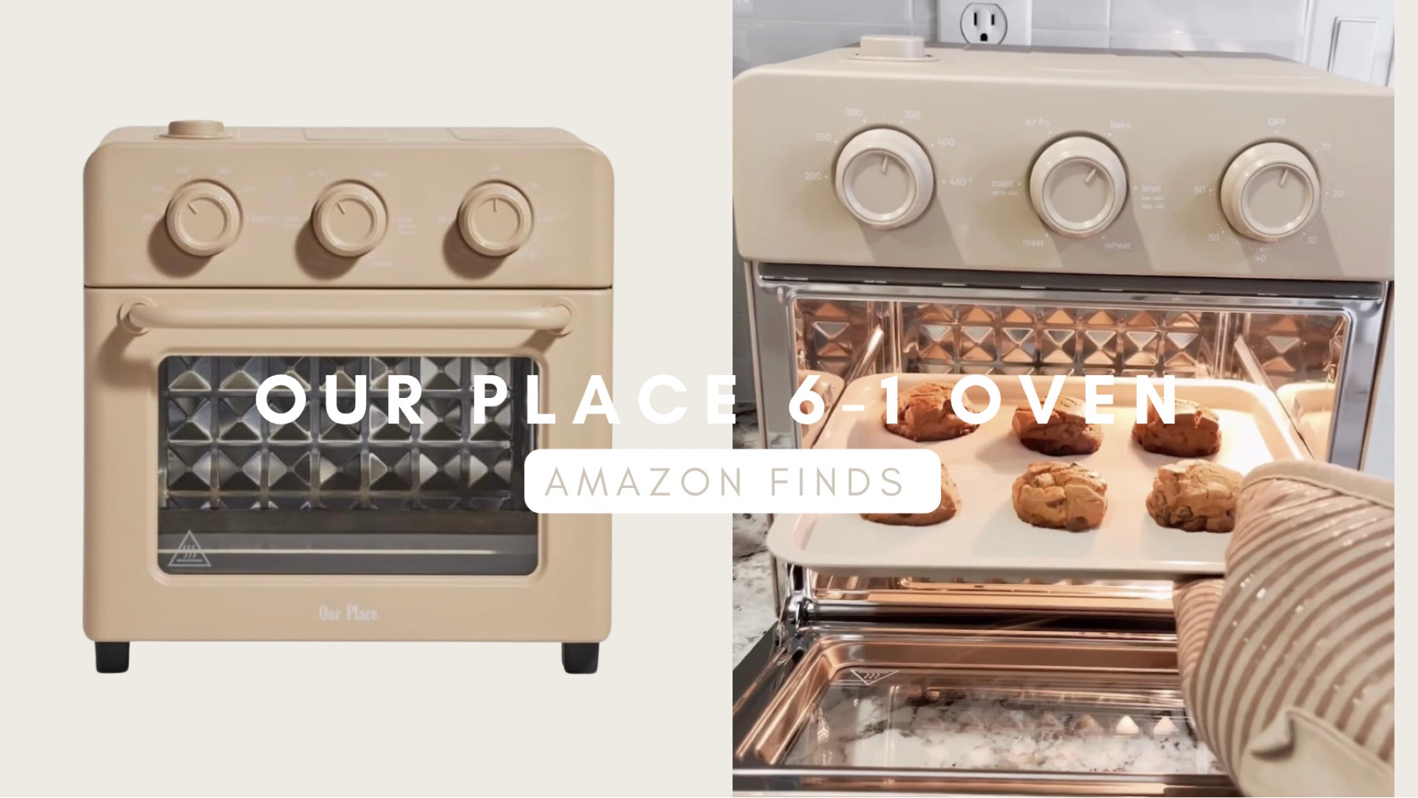 This 6-1 air fryer and toaster oven bakes, toasts, air fry’s, reheats, broils, and roasts! It is the BEST thing for saving counter space and it’s adorable!

#LTKstyletip #LTKhome