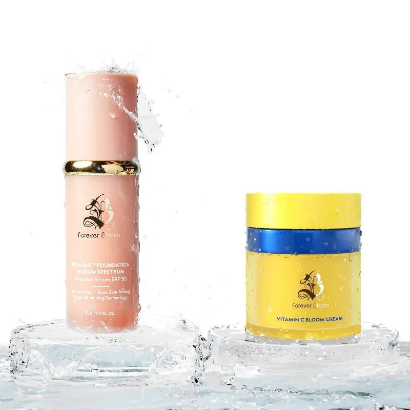 BioMimic(R) Foundation Medium Spectrum  and  Vitamin C Bloom Cream | Forever Bloom