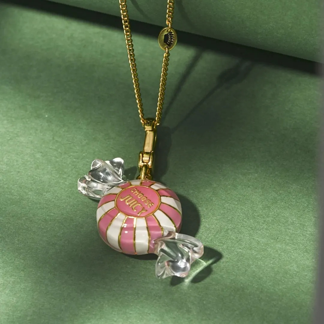 Juicy Couture Peppermint Candy Charm Necklace - Etsy | Etsy (US)