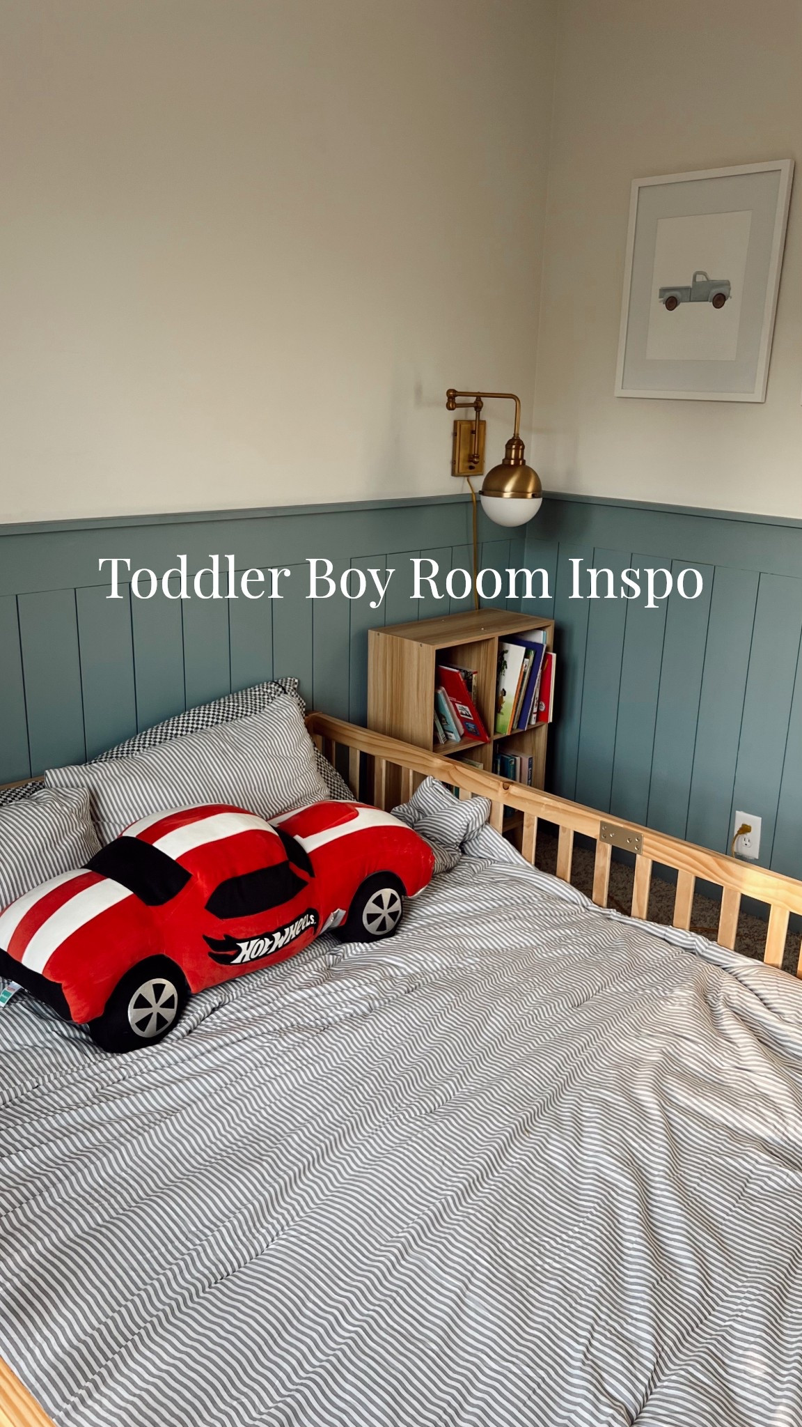 Loving how this turned out! 

Wall light was here before we purchased the house. I linked similar products! 

#LTKhousedecor #LTKtoddlerboy #LTKboyroom

#LTKmomlife