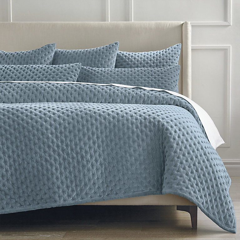 Rumi Velvet Quilted Bedding | Frontgate
