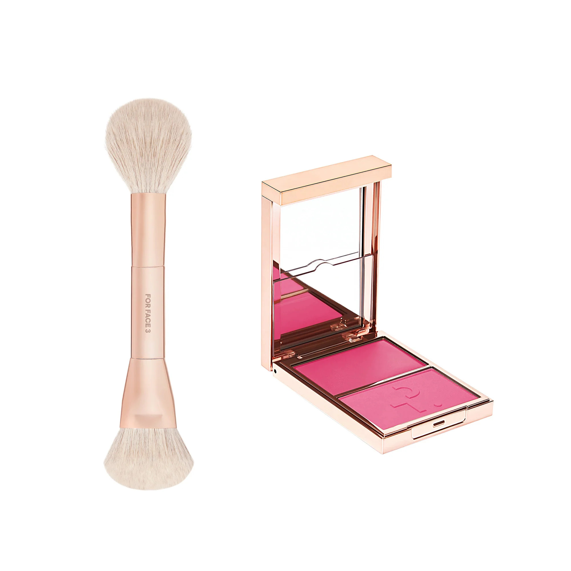 MAJOR HEADLINES BLUSH DUO & DUAL-ENDED BRUSH SET | Patrick Ta Beauty