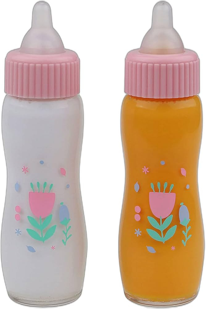 JC Toys Deluxe Disappearing Magic Bottles | Fits All Dolls | Milk and Juice | Flower Theme | Ages... | Amazon (US)