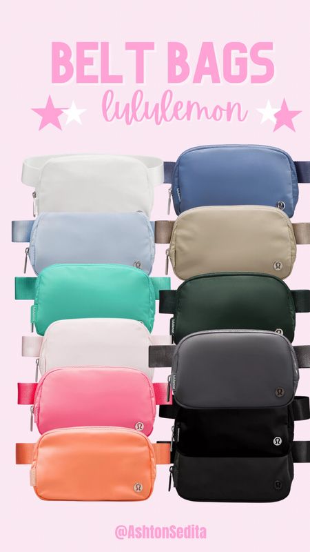 Lululemon Belt Bags!!! So many colors perfect for any outfit!! 

#LTKSeasonal #LTKstyletip #LTKitbag