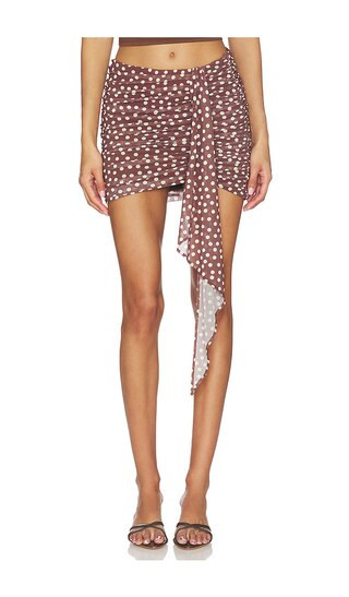 Lovers and Friends Judith Mini Skirt in Brown,White. - size M | Revolve Clothing (Global)