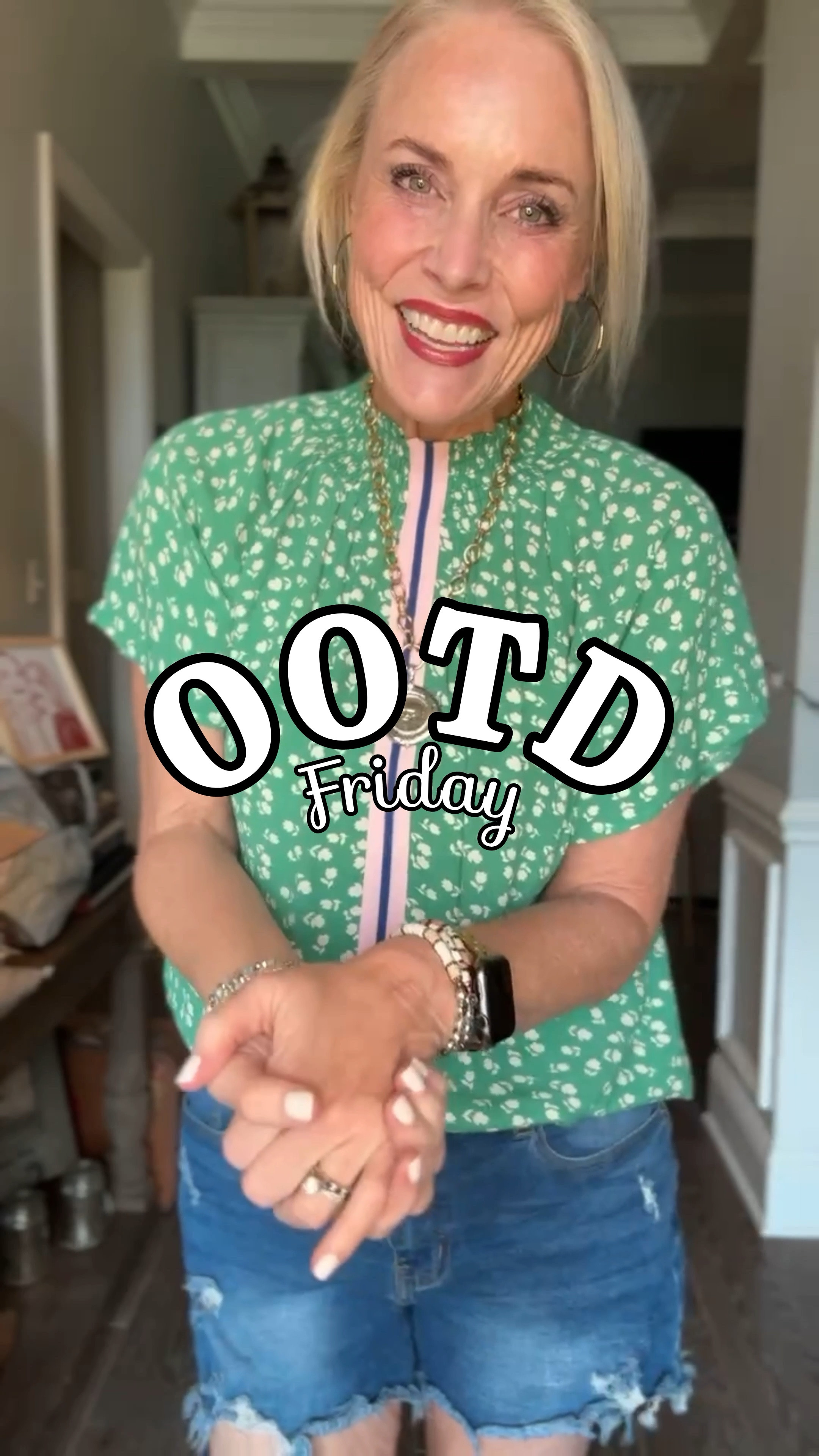 Friday OOTD that’s the perfect blend of casual chic! 

This Avara top is an absolute must-have, with colors that effortlessly transition from those sunny summer days to crisp fall afternoons. Don’t forget to use code LAURENOG15 for 15% off your purchase at Avara! (The code resets every 90 days, so keep it handy! 😉) 

I’ve paired it with my favorite Amazon denim shorts for that laid-back vibe, and of course, my new Adidas Gazelle Bolds to give the whole look a fresh, sporty twist. ✨

Accessories are everything, so I’m layering on bracelets from Amazon, Altar’d State, and Etsy, plus my Jennifer Ponson necklace that’s always a go-to. 💖 Use codes LAUREN10 & FREESHIP at checkout for 10% off and free shipping on all Jennifer Ponson orders!



#LTKMidsize #LTKFindsUnder50 #LTKStyleTip