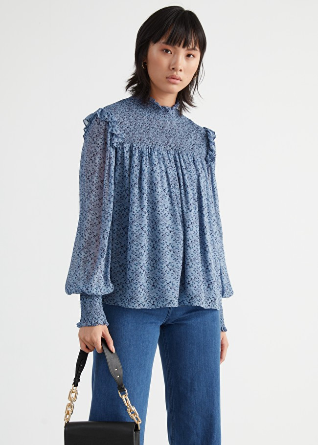 Smocked A-Line Blouse | & Other Stories (EU + UK)