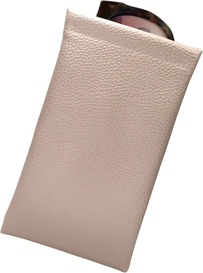 Soft Sunglasses case | Large Glasses Case Holder - Eyeglass Pouch Squeeze Top | Glasses pouch Lig... | Amazon (US)