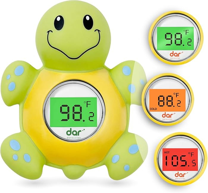 Baby Bath Thermometer, Digital Water Temperature Thermometers with 3 Color Backlit and Temperatur... | Amazon (US)