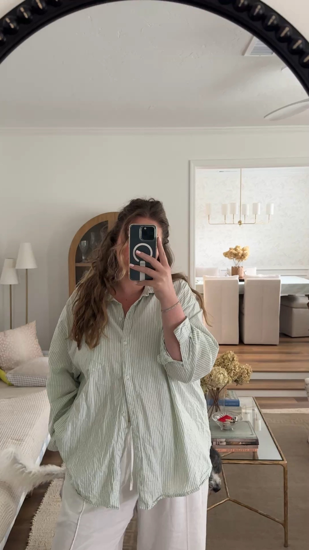 Ultimate mom outfit: oversized button down that’s easy for pumping, linen pants that make you feel put together & also like you’re wearing pjs.

#LTKmomlife #LTKMidsize #LTKTall