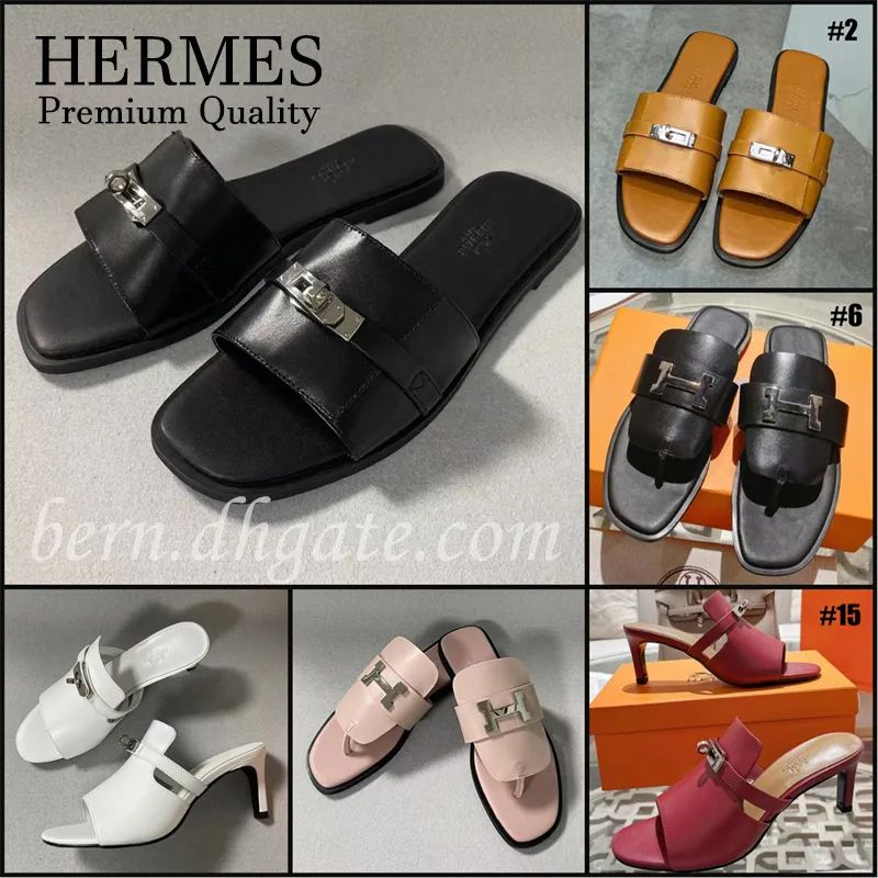 Her-mes Premium Quality DUPE Fashion Women's Flat Slippers Fip-flops High Heels Sandals 35-42 | DHGate