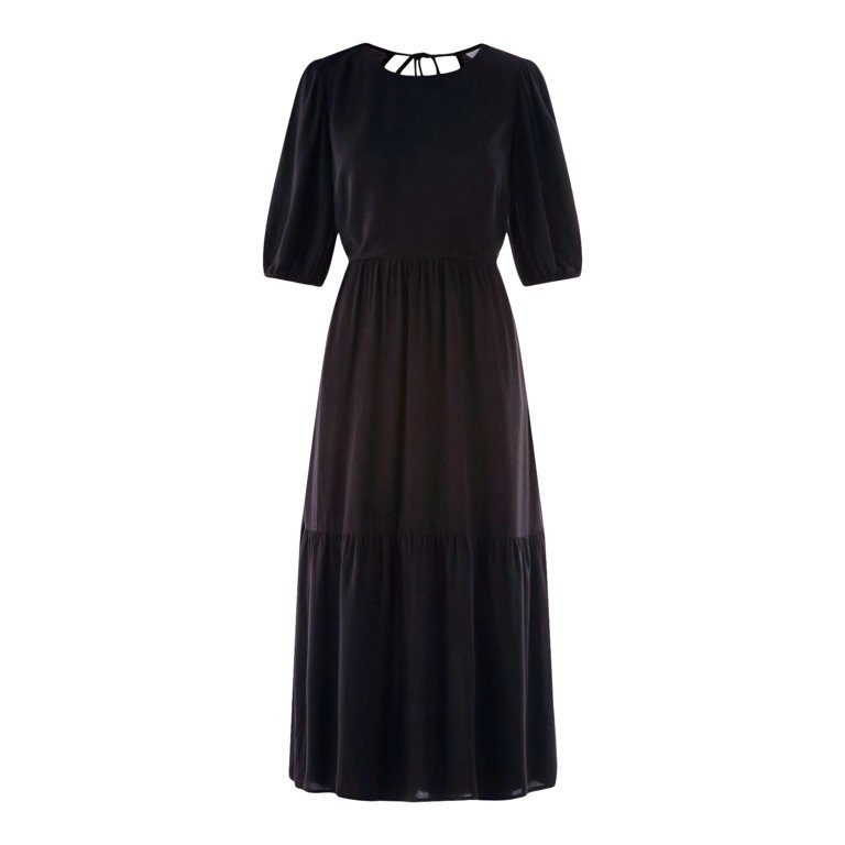 Time and Tru Women’s and Women's Plus  Tie-Back Midi Dress, Sizes XS-4X | Walmart (US)