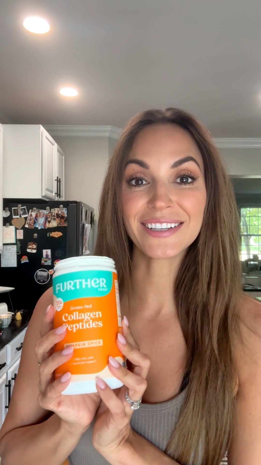 Pumpkin spice collagen latte with @furtherfood! 