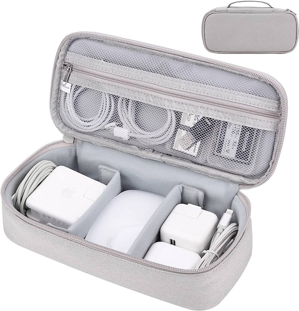 Yundoor Cord Organizer Travel Case, Portable Accessory Pouch Bag for Cable, Charger, Tech Electro... | Amazon (US)