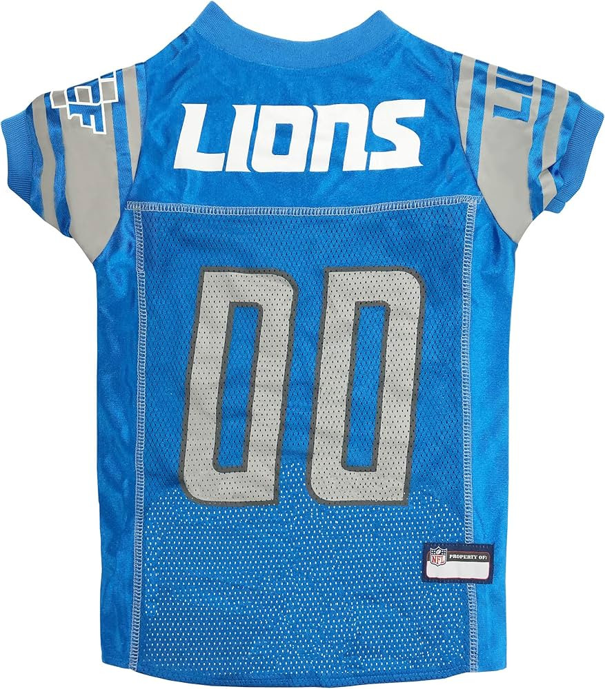 NFL Detroit Lions Dog Jersey, Size: Medium. Best Football Jersey Costume for Dogs & Cats. License... | Amazon (US)