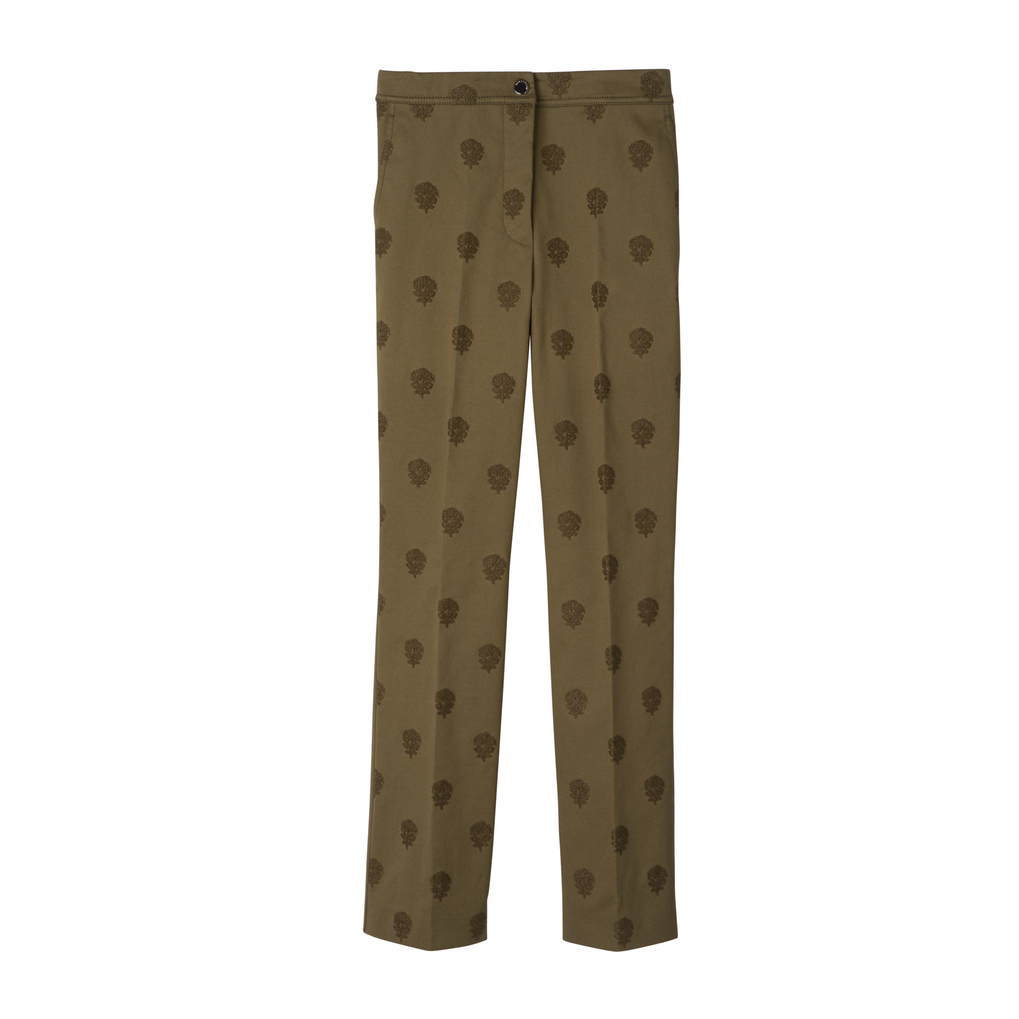 Trousers Artichoke - Embroidered gabardine | Longchamp US | Longchamp