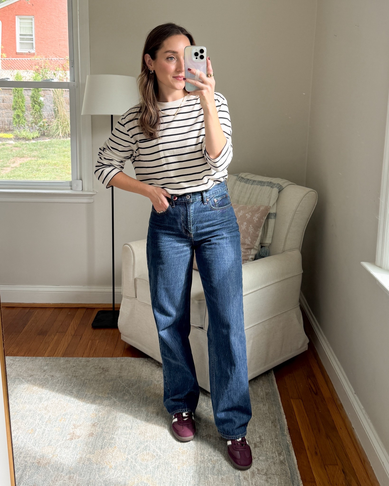 This tee is so thick and good and it’s on clearance! Snag it for under $19. If between sizes, size up. 