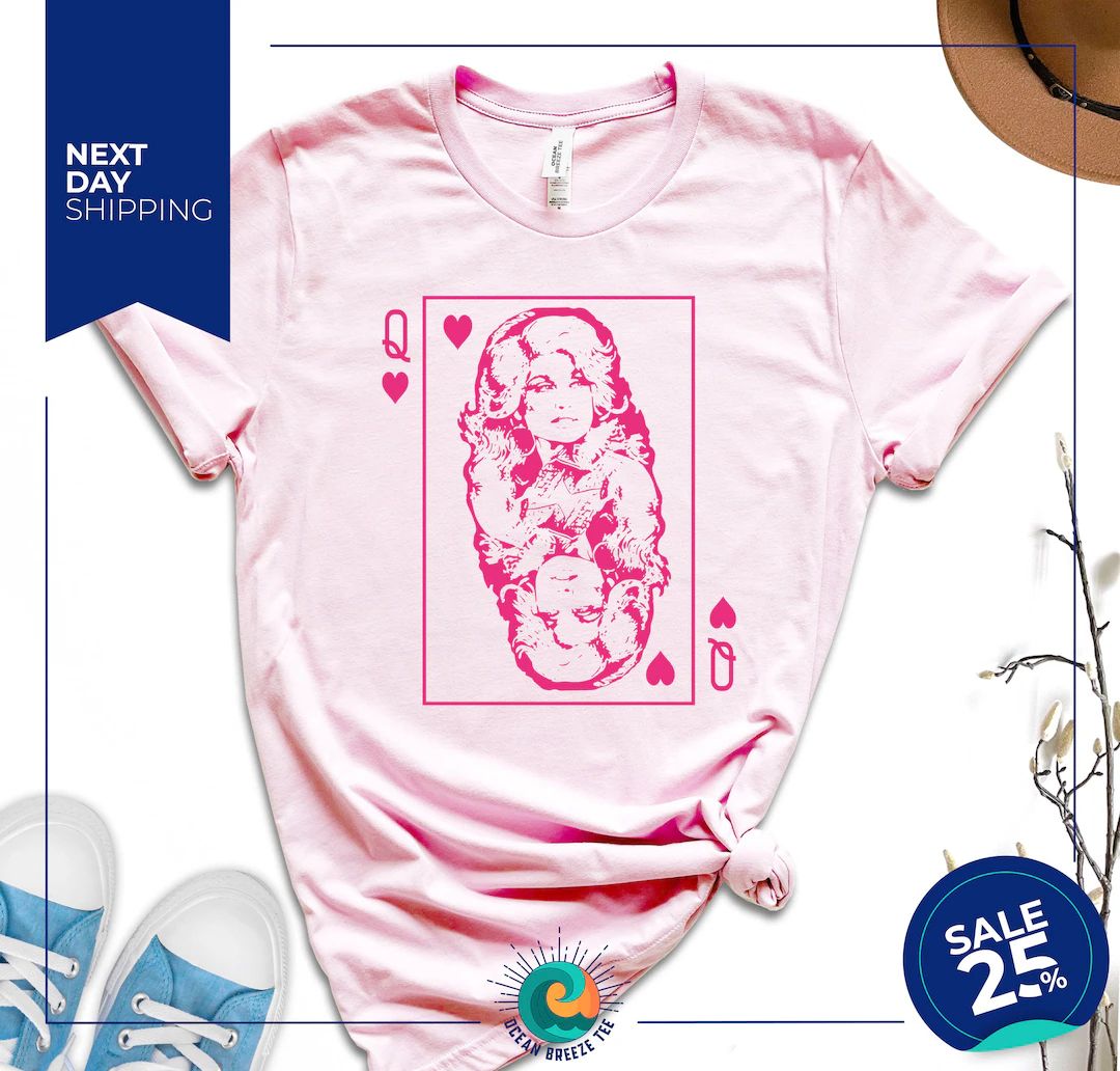 Dolly Parton Tee Dolly Playing Card T-shirt Dolly Inspired - Etsy | Etsy (US)