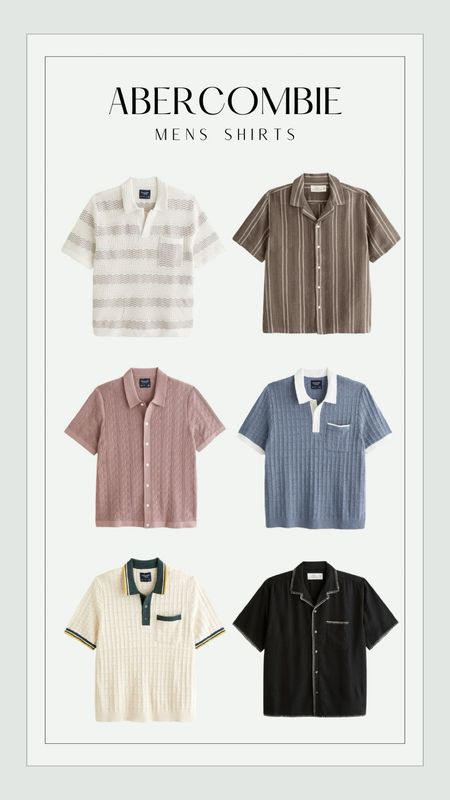 Men’s shirts from Abercrombie!

Trending | summer fashion | spring outfits | button down 

#LTKfindsunder100 #LTKmens #LTKSeasonal