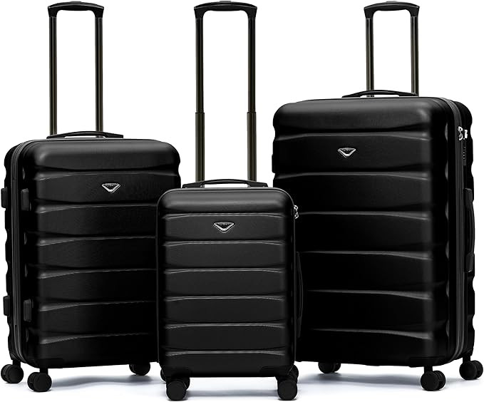Luggage Sets TSA Lock Silent Double Spinner Wheels Suitcase With Case Maximum Carry On Bag Size F... | Amazon (US)