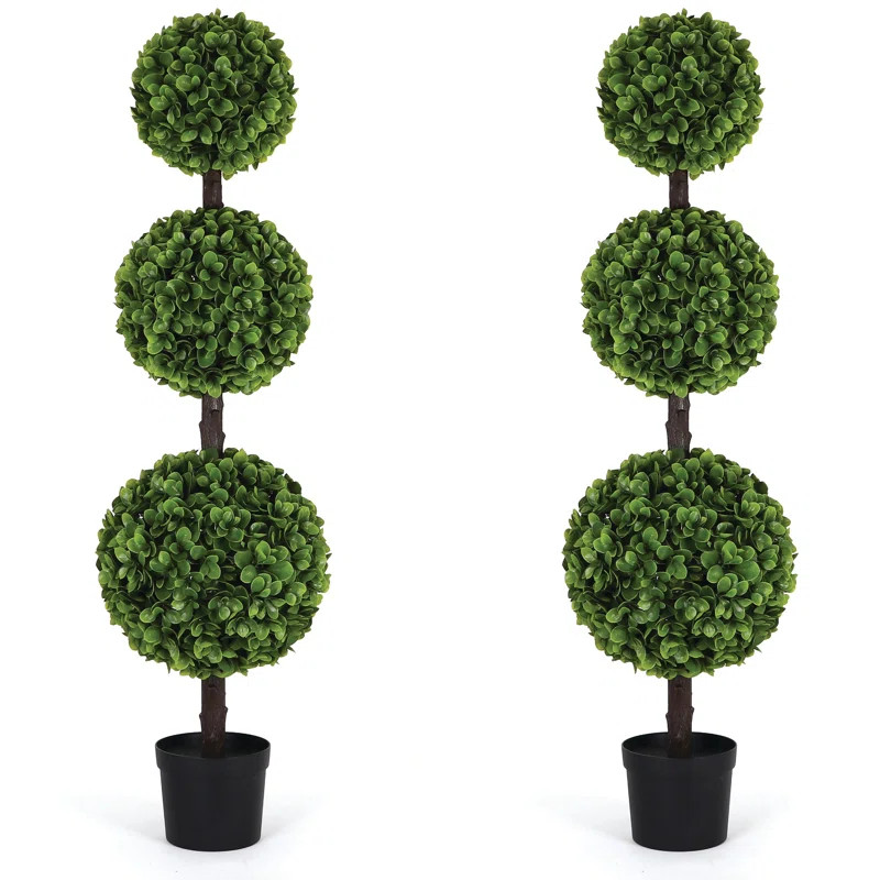 Artificial Jasper Topiary in Pot | Wayfair North America