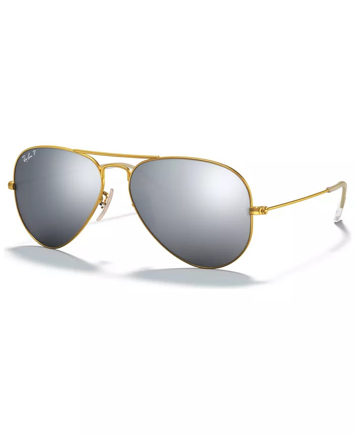 Polarized Sunglasses , RB3025 AVIATOR MIRROR | Macys (US)