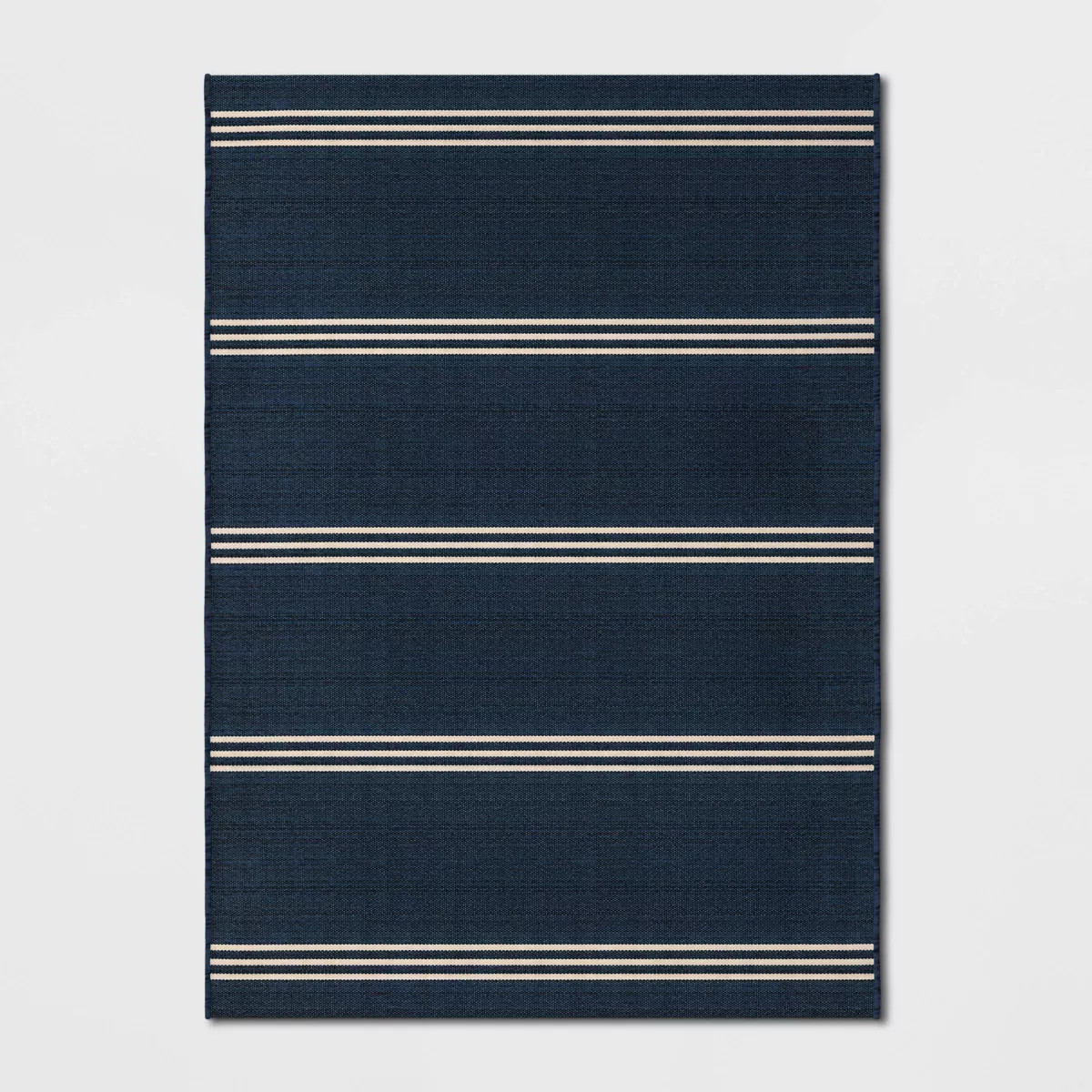 Stripe Outdoor Rug Navy - Threshold™ | Target