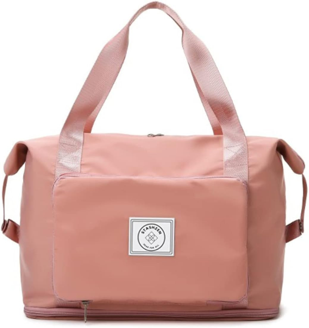 StashZen Essential Foldable + Extendable Travel Duffel Bag | Large Capacity Weekender Tote | Wome... | Amazon (US)