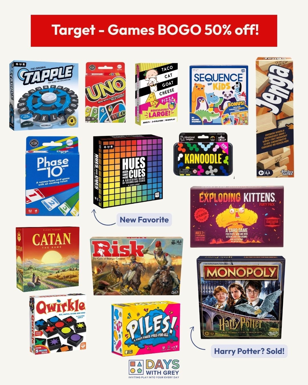 The BOGO 50% off games sale is always the time to stock up on a few new classic games! So many of our favorites are included. Buy now for Christmas and the colder days ahead! 

#LTKSeasonal #LTKKids #LTKFamily