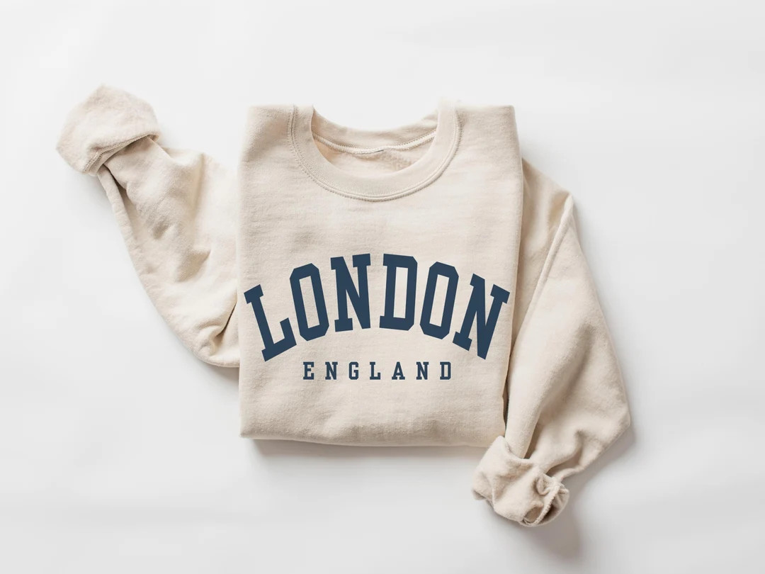 London England Pullover Jumper Sweatshirt Crewneck Gift - Etsy | Etsy (US)